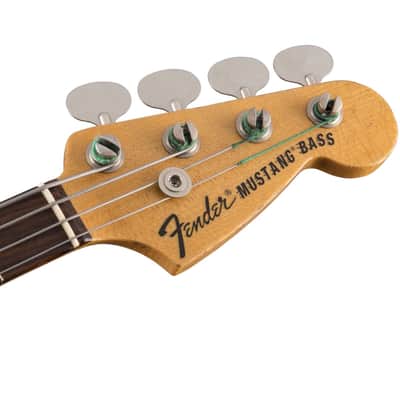 Fender Justin Meldal-Johnson Road Worn Mustang Electric Bass (with Gig Bag), Daphne Blue image 9