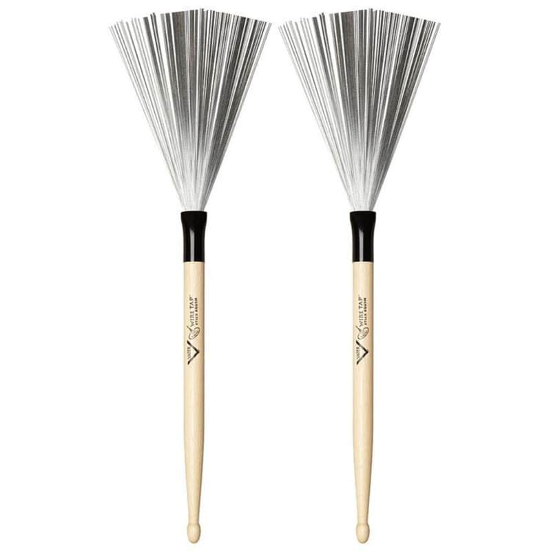 Vater VWTD Wire Tap Non-Retractable Wire Drum Brushes (Pair) image 1