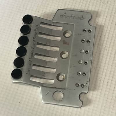 2000's Japan Jackson Licensed JT-580LP Floyd Rose Tremolo Bridge Brushed Chrome Base Plate image 3