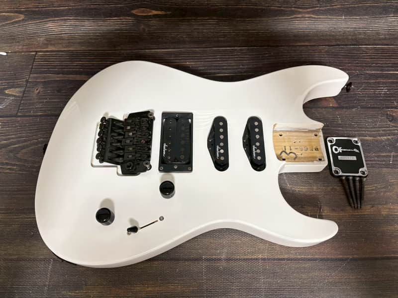 90s Charvel by Jackson DK-065 Dinky SSH Body White w/Plate and Bridge and Pickups image 1