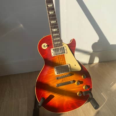 Gibson 1960 Les Paul Standard Reissue Ultra Light Aged 2023 Wide Tomato Burst image 5