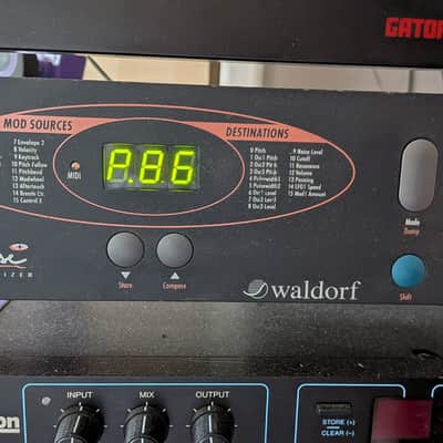 Waldorf Pulse+ Rackmount Synthesizer MIDI Made in Germany 1997 Pulse Plus image 2