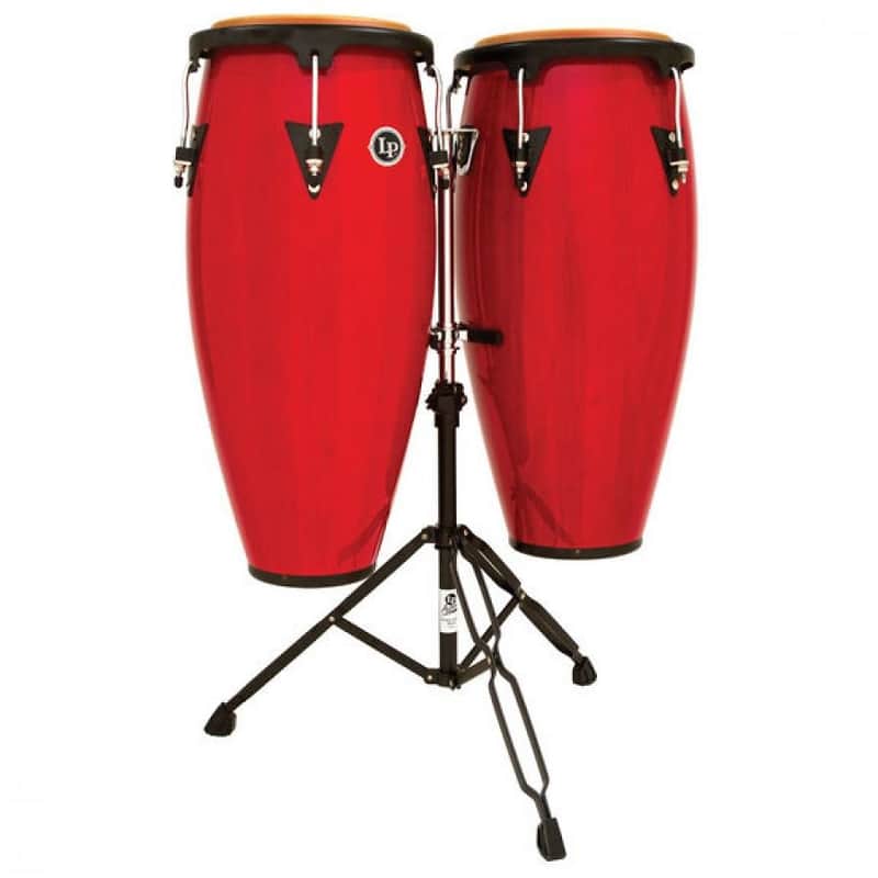 Latin Percussion LPA646-RW Aspire Series 10" / 11" Conga Set w/ Stand image 1