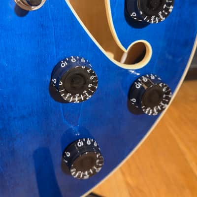 Ibanez AFS75T-TBL Tremolo Artcore Transparent Blue w/ Aftermarket HSC image 8