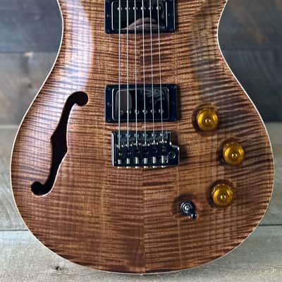 PRS Wood Library DGT Semi-Hollow David Grissom Signature Rosewood Neck! Flamed Maple 10-Top Smoked Black Hardware - Copperhead 418148 image 6
