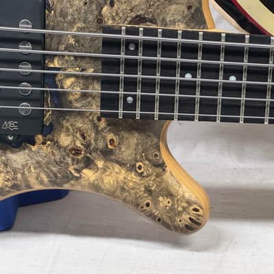 Warwick Limited Edition #39 of 100 Teambuilt Corvette $$ Double Buck 5-String Bass 2019 - Natural Transparent Satin Multicolor image 5