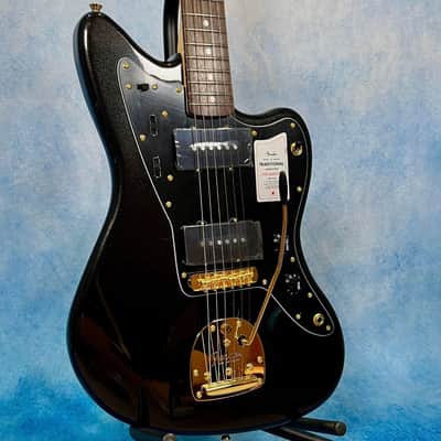 NEW - 2025 Fender Japan Traditional Collection '60s Jazzmaster – Black Pearl / Gold, Matching Headstock, MIJ image 2