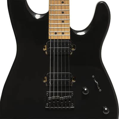 Stagg Metal Series Electric Guitar - Black - SEM-TWO H BK image 3