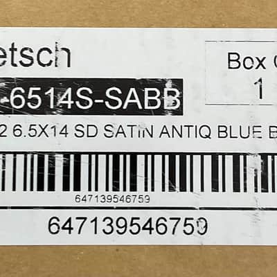 Mint Gretsch Renown 6.5X14” Satin Antique Blue Burst Snare Drum RN2-65145-SABB image 14