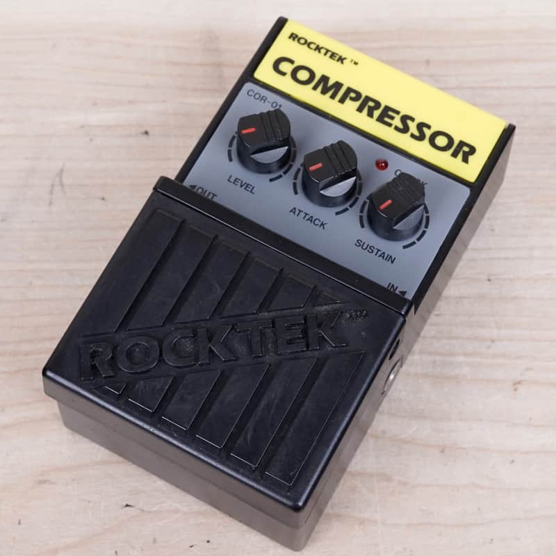 Rocktek COR-01 Compressor Pedal 1980s w/ Power Supply image 1