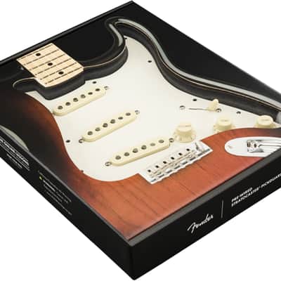 Mint Fender Pre-Wired Strat Pickguard, Custom Shop Texas Special SSS, Parchment image 2