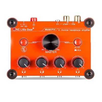 Little Bear P14 Mini 4 Channel Stereo Headphone Amplifier Studio Audio Splitter Switcher Box image 3