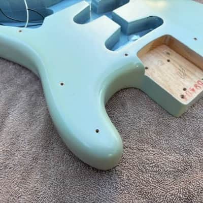 Fender USA Highway One American Strat body with bridge 2007 - Daphne Blue image 7