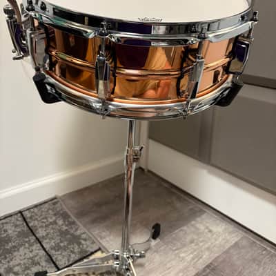 BRAND NEW 5x14" Ludwig Coper Phonic 10-Lug Snare Drum 2026 - Polished Copper image 1