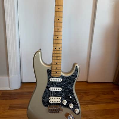 Fender US American Lone Star Stratocaster HSS with Maple Fretboard 1999 - Humbucker bridge - Shoreline Gold image 11