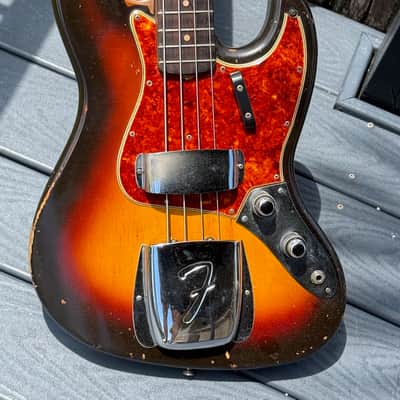 Fender Jazz Bass 1961 - very cool 1st issue "Stack Knob" Jazz ready for your collection ! image 1