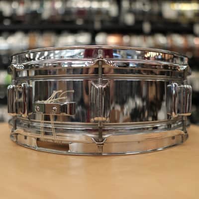 Vintage Rogers 5x14" Fullerton Era Powertone Chrome over Brass Snare Drum image 4
