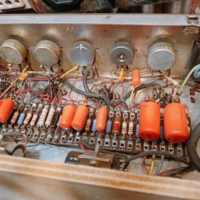 Vintage 1965/66 Vox AC50 Valve Amplifier head & cabinet image 4