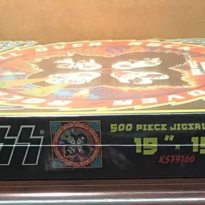 KISS Rock And Roll Over Jigsaw Puzzle 9"x19" 500 pc Sealed + BONUS Album Sticker image 5