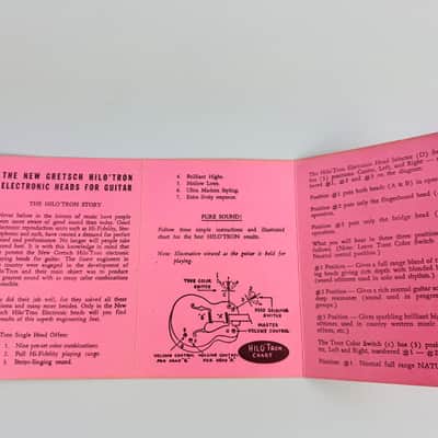Gretsch Vintage Hilo'Tron Tri-Fold Tag '50s-'60s - Pink image 3