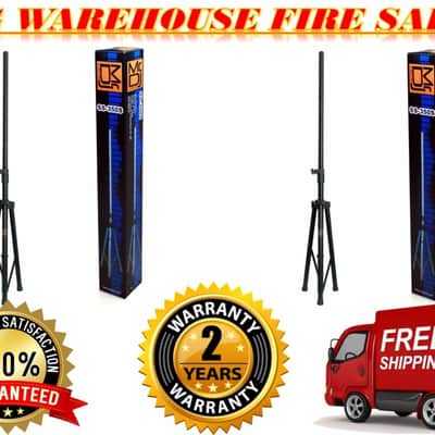 2 New Mr Dj Heavy Duty Pro Audio Tripod DJ PA Speaker Stands Extend to 7 feet image 2