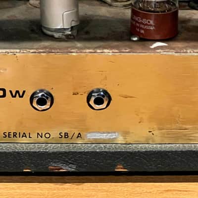 1969 Marshall Super Bass 100 Watt Head Metal Panel image 8