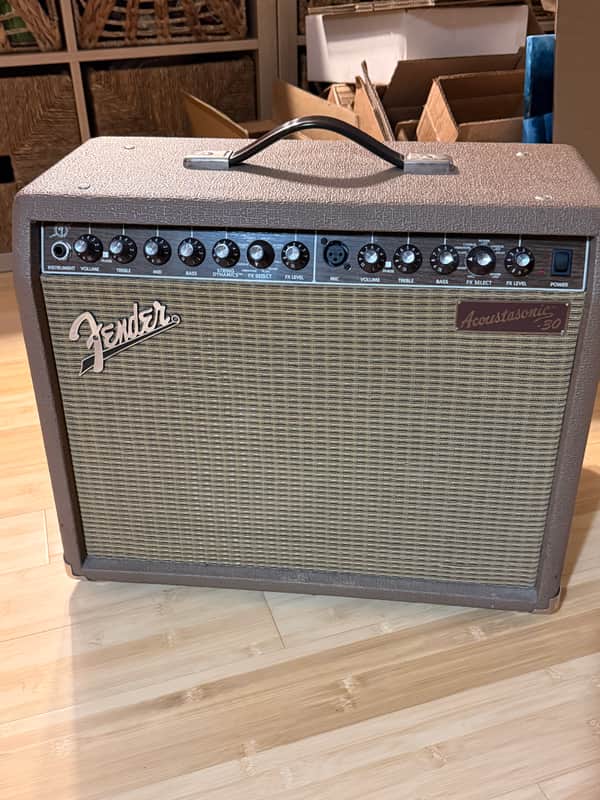Fender Acoustasonic 30 DSP 2-Channel 30-Watt 1x8" Acoustic Guitar Amp with Onboard Effects 2004 - 2011 - Brown image 1