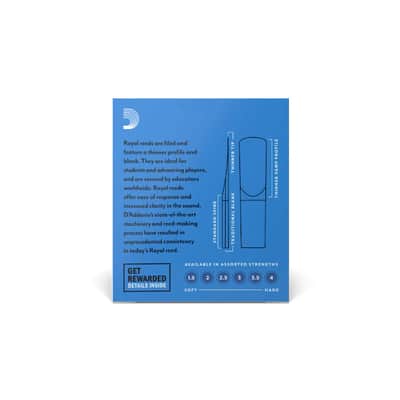Rico Royal Soprano Saxophone Reeds Strength #2 image 3