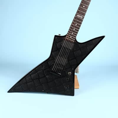 2006 LTD ESP Diamond Plate Black EX-400 BD Electric Guitar image 2