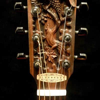 Blueberry Handmade Acoustic Guitar Jumbo Size - Alaskan Spruce and Mahogany - Built to Order image 4