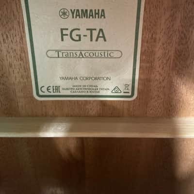 Yamaha FG-TA TransAcoustic Dreadnought 2010s - Vintage Tint image 2