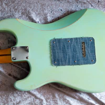 GB Liuteria Traditional Strato denim sky blue relic image 13
