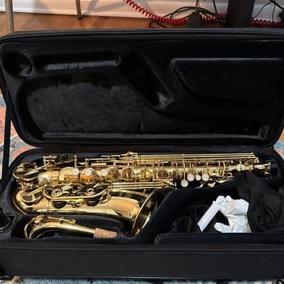 Apollo Alto Saxophone in gold lacquer with leather pads image 2