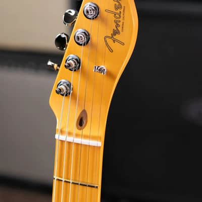 Fender American Professional Classic Telecaster Electric Guitar - Faded Lake Placid Blue with Gig Bag image 6