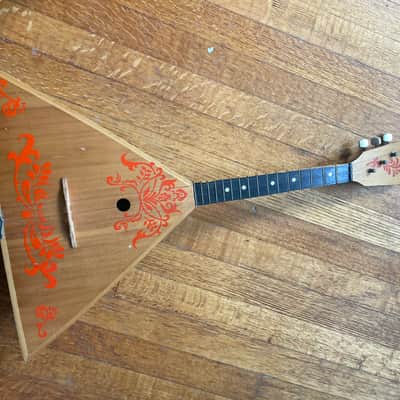 USSR Balalaika 1980s (uke ukulele oud banjo dulcimer domra russia russian made small acoustic guitar like instrument) image 1