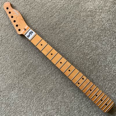 DIY Maple Wood Guitar Tele Style Neck, 22 Frets Fingerboard image 1