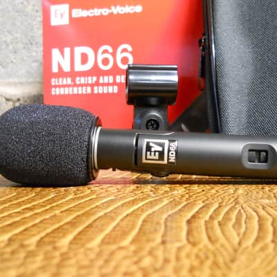 Electro-Voice ND66 Small-Diaphraghm Cardioid Condenser Microphone - Black image 1