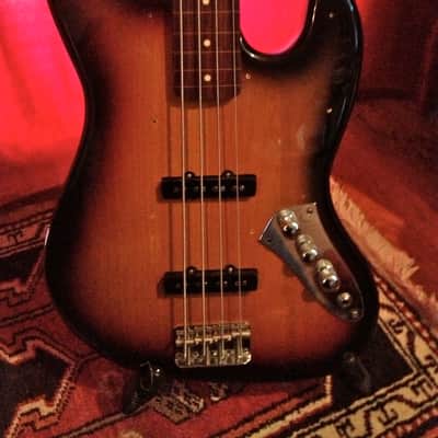 Kevin Kaufman Jaco Pastorius Bass of Doom Prototype, early 90's Sunburst Tortoise Pickguard image 7