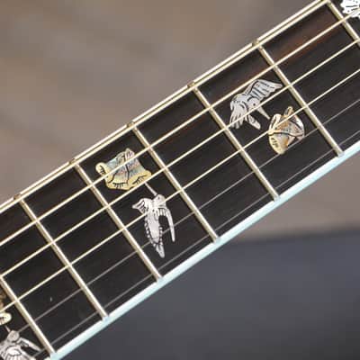 Minty! 2023 Gibson Custom Shop Hummingbird Custom Koa Dreadnought Acoustic Guitar Natural + COA OHSC image 10