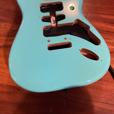 Fender Player Seafoam Green Strat Stratocaster Alder Body 3 lb 13 oz 2 Pt HSH image 2