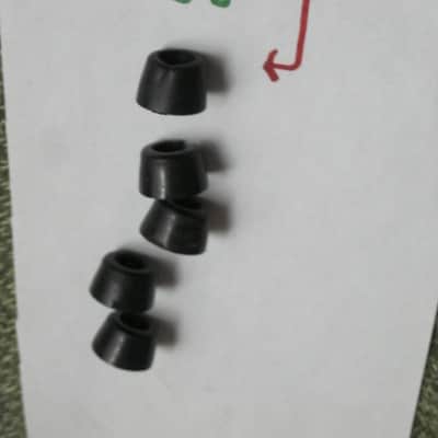 used genuine Electro Harmonix rubber feet (set or 4 feet + 1 exta foot) for / from late 1990s to late 2000s Russian Big Miff or Russian Small Stone [NO pedal(s) / NO screws) ONE foot has a break/crack/cut, AS IS / NO RETURNS image 3