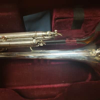 Yamaha Xeno 8335GS Silver Trumpet W/ Gold Brass Bell--Serviced, Nice! image 11