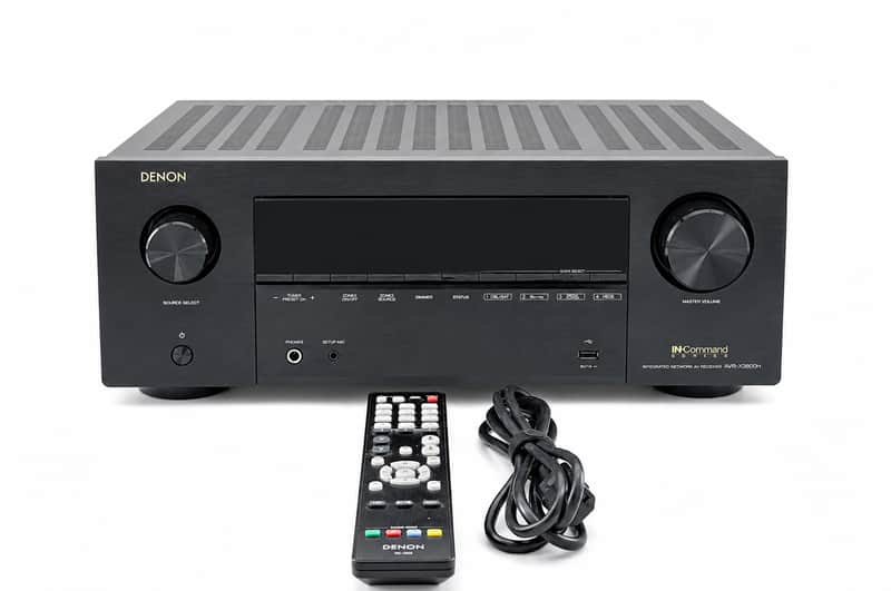 Denon AVR-X3800H 9.4-Ch Receiver (2022 Model) - 8K UHD Home Theater AVR (105W X 9) Built-in Bluetooth, Wi-Fi & HEOS Multi-Room Streaming, Dolby Atmos, DTS:X, IMAX Enhanced & Auro 3D image 1