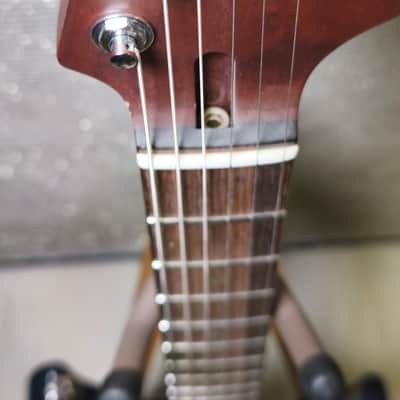 Signed Ibanez MM1-TAB Martin Miller Signature with Roasted Maple Neck 2010s - Transparent Aqua Blue Signed by Martin Miller imagen 4