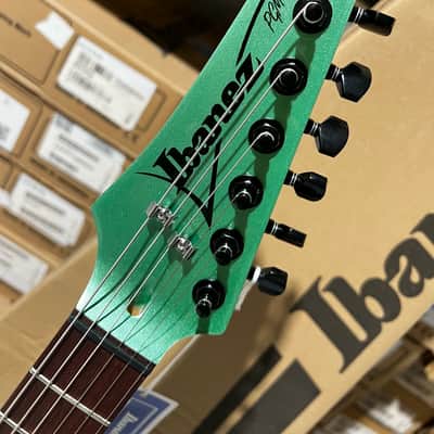 Ibanez Paul Gilbert Signature Mikro PGMM21 Electric Guitar - Metallic Light Green image 4