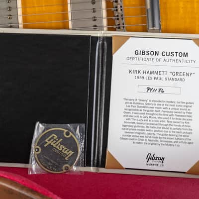 Gibson 1959 Les Paul 59 Standard Kirk Hammett "Greeny" 2024 image 22