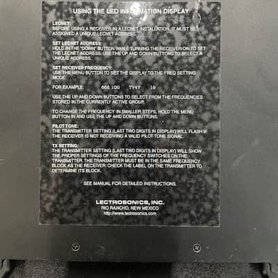 Lectrosonics UDR200C Ratio Diversity Synthesized UHF Receiver Block 25 image 7