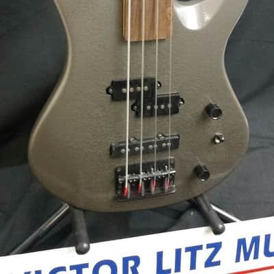 Samick Artist Series Frettless Bass Guitar 1990's Textured Gray image 2
