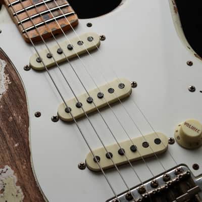 FENDER USA Custom Shop 56 Reissue Stratocaster LTD Super Heavy Relic " Ivory White + Maple" (2023) image 10