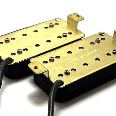 Dragonfire Zebra Screamers Humbucker Set ~ Teal Black Zebra Style #1 ~ Bridge + Neck HH Pickup Set image 4